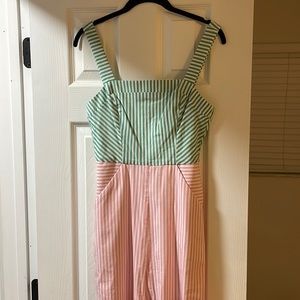 BCBGeneration striped jumpsuit